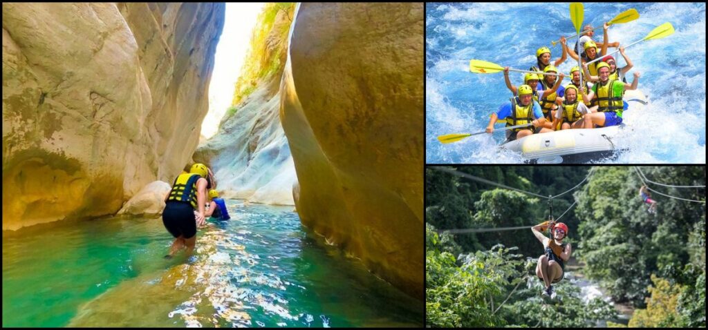 Antalya Canyoning Rafting & Zipline Tour